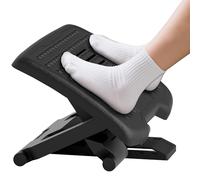 HOMCOM Repose-pieds de bureau Repose-pieds ergonomique 3 Positions Noir