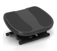 HOMCOM Repose-pieds réglable en hauteur et angle de 0 à 30 degrés pour une meilleure posture au bureau Gris