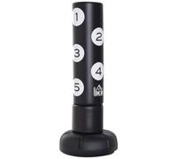 HOMCOM Sac de Frappe Libre 1,77m Support Robuste | Coups de pied, arts martiaux, équipement de gym