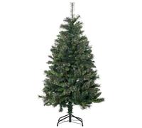 HOMCOM Sapin arbre de Noël artificiel 665 branches + support pied hauteur 150 cm vert