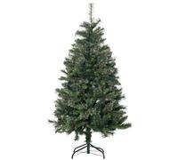 HOMCOM Sapin de Noël artificiel 665 branches – H. 150 cm – Support pied – Vert