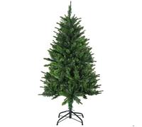 HOMCOM Sapin de Noël artificiel avec 310 branches support en acier socle pliable en acier hauteur 120 cm vert
