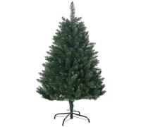 HOMCOM Sapin de Noël artificiel sapin artificiel 305 branches avec pied croix acier amovible Ø 85 x 120H cm vert
