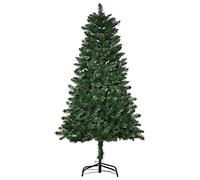 HOMCOM Sapin de Noël Artificiel 150H cm 454 Branches Grand Réalisme Vert