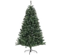 HOMCOM Sapin de Noël Artificiel 180 cm Arbre de Noël Support en Acier Vert