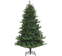 HOMCOM Sapin de Noël artificiel, 180 cm de sapin de Noël avec 818 pointes, système de pliage à montage rapide, support en acier, pour décoration de Noël, intérieur, vert