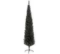 HOMCOM Sapin de Noël Artificiel 195 cm Arbre de Noël Base en Acier Vert