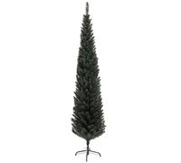 HOMCOM Sapin de Noël Artificiel 195 cm Arbre de Noël Base en Acier Vert