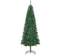 HomCom Sapin de Noël artificiel Ø 91 x 210 cm à 865 branches Imitation Nordmann Vert