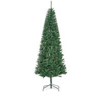 HomCom Sapin de Noël artificiel Ø 91 x 210 cm à 865 branches Imitation Nordmann Vert