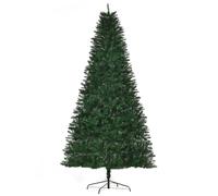 HomCom Sapin de Noël artificiel imitation Nordmann 2,40 m grand réalisme 1499 branches Vert