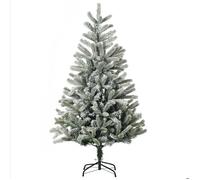 HOMCOM Sapin de Noël Artificiel enneigé Ø 90 x 150H cm 521 Branches épines Imitation Nordmann Grand réalisme