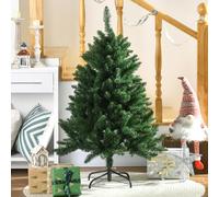 HOMCOM Sapin de Noël artificiel sapin artificiel 305 branches avec pied croix acier amovible Ø 85 x 120H cm vert