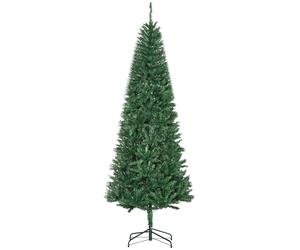 HOMCOM Sapin de Noël sapin artificiel Ø 91 x 210H cm 865 Branches épines Imitation Nordmann Grand réalisme Vert Aosom France