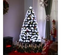 Sapin de Noël artificiel lumineux fibre optique LED 120 cm