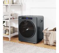 HOMCOM Sèche-linge, 6 programmes, 40-60℃, capacité de 4 kg, compact, contrôle tactile, Gris