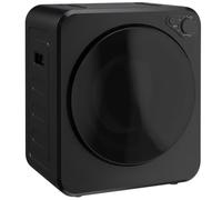 HOMCOM Sèche Linge à Évacuation Compact 5 Modes de Séchage 400/800 W, Noir | Sèche-Linge Électrique 2,5kg, Charge Frontale, Pose Libre Mural ou Empilable, Cuve en Acier Inoxydable, pour Maison, Dortoir