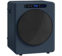 HOMCOM Sèche linge à évacuation compact, sèche-linge électrique 1000 W 3 Kg avec 6 modes de séchage, cuve en acier inoxydable, charge frontale, minuterie, pour appartement, maison, camping-cars, bleu