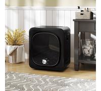 HOMCOM Sèche linge à évacuation électrique 800 W 4 Kg avec 5 modes de séchage, cuve en acier inoxydable, charge frontale