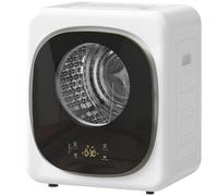 HOMCOM Sèche-linge à évacuation portable 4 Kg, sèche-linge 800 W compact, 5 modes de séchage, minuterie, blanc