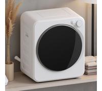 HOMCOM Sèche-linge à évacuation portable 4 Kg, sèche-linge électrique 400/800 W, 5 modes de séchage, 48 x 44 x 57 cm, blanc