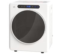 HOMCOM Sèche linge à évacuation, sèche-linge électrique 1000 W 3 Kg, 6 modes de séchage, minuterie, acier inoxydable, blanc