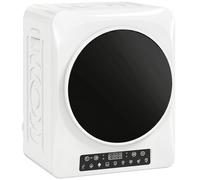 HOMCOM Sèche-linge compact à évacuation 1000 W avec modes Extra-séchage & ECO, réglages de minuterie et de température, blanc