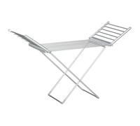 HOMCOM Sèche-linge électrique chauffant pliable 2 ailes latérales extensibles cadre en alliage d'aluminium 144 x 53 x 96 cm