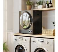 HOMCOM Sèche-linge électrique portable 850W, capacité 33L 4 modes de fonctionnement, acier inoxydable, 49 x 40,5 x 60 cm, noir