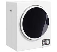 HOMCOM Sèche-linge évacuation portable 850W 2,5Kg 4 modes de séchage Blanc