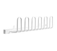 HOMCOM Séchoir à chaussures électrique 60 W, mural Chauffe-bottes pour 3 paires de chaussures, support de séchage pour gants, chaussettes, température de 50 à 55℃ Blanc 76 x 13 x 17 cm