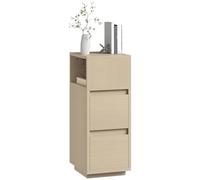 HOMCOM Slim Bedside Table, Narrow Bedside Cabinet with Open Shelf and 2 Drawers, Modern Nightstand for Bedroom, Living Room, Natural Wood Finish