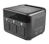 HOMCOM Station d'alimentation portable avec batterie LiFePO4 de 481,6 Wh, charge rapide de 1,5 h, bloc d'alimentation de camping avec sortie 600 W AC/USB-A et USB-C, générateur solaire pour sauvegarde