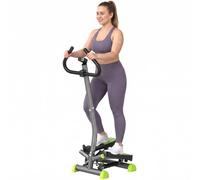 HOMCOM Stepper avec Guidon Écran LCD Résistance Réglable Noir | Stepper Twist, Exercise Hanches Jambes Lombes, pour Maison, Acier