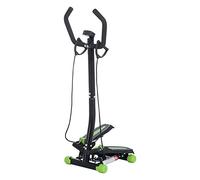 HOMCOM Stepper avec Guidon Escalier Pédales Antidérapantes LCD Vert Noir