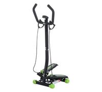 HOMCOM Stepper avec Guidon Escalier Pédales Antidérapantes LCD Vert Noir | Marche d'Escalier, Salle de Sport, Maison, Bureau, Salon