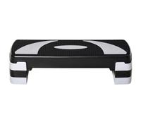 HOMCOM Stepper Fitness Aérobic 80 x 31 x 20 cm Noir | Hauteur Réglable 10/15/20 cm, Surface Antidérapante