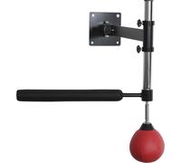 HOMCOM Support de boxe Bar Boxing Support mural pliable avec barre réfléchissante Hauteur réglable 360° Balançoire pour adultes, rouge