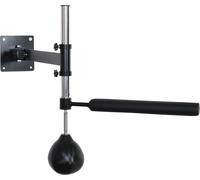 HOMCOM Support de boxe Entraînement de boxe Support mural pliable avec barre réfléchissante rotative Speedball réglable en hauteur pour adolescents et adultes