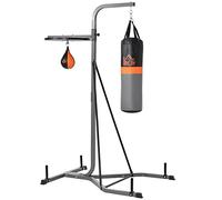 HOMCOM Support de Sac de Frappe sur Pieds Poire de Vitesse Inclus Noir
