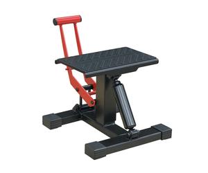 HOMCOM Support universel de moto réglable cric hydraulique Support de motocross Absorbeur de chocs 150kg de charge