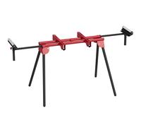HOMCOM Support universel pour scie à onglets avec roulettes extensibles et bras de support, support de scie portable avec pieds pliables
