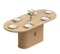 HOMCOM Table à manger 180 x 80 x 75 cm Chêne