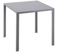 HOMCOM Table à Manger Carrée pour 2-4 Personnes, 75 x 75 x 75 cm, Gris