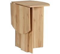 HOMCOM Table à manger pliante gain de place 90x60x74 cm Chêne
