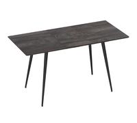 HOMCOM Table à manger pliante table extensible 120-160 cm jusqu'à 6 à 8 personnes avec pieds en acier, gris