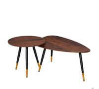 HOMCOM - table basse - Bois - 96x50x40cm - Marron