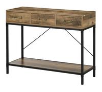 HOMCOM - Table console - Panneau de particules - 100x35x76.5cm - Marron