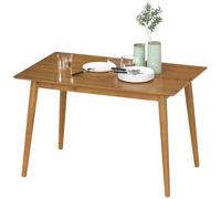 HOMCOM Table de Salle à Manger pour 4-6 Personnes 120 x 75 x 76 cm Marron