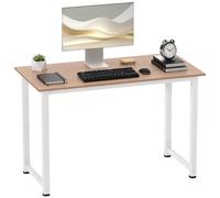 HOMCOM Table d'ordinateur Multifonction 120L x 60l x 76H cm Chêne et Blanc